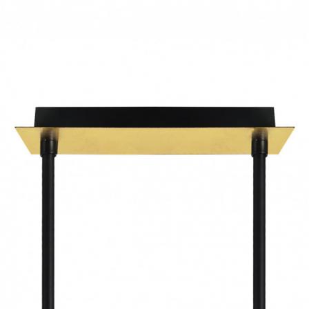 Lampara Ciudad Del Cabo 4l 24w 4000k  Negro/oro Regx85x15 Cm 1920 Lm