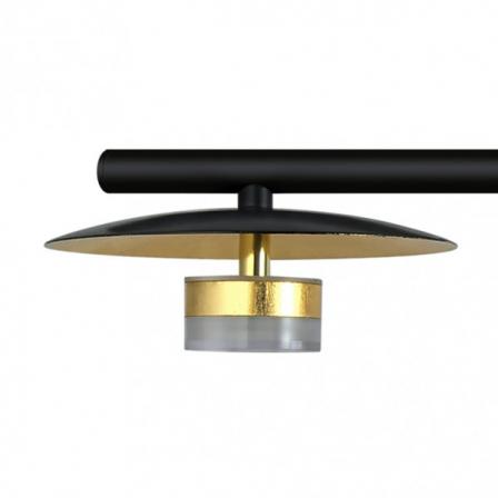 Lampara Ciudad Del Cabo 4l 24w 4000k  Negro/oro Regx85x15 Cm 1920 Lm
