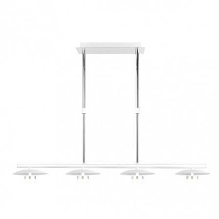 Lampara Ciudad Del Cabo 4l 24w 4000k  Blanco/plata Regx85x15 Cm 1920 Lm