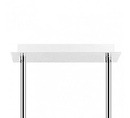 Lampara Ciudad Del Cabo 4l 24w 4000k  Blanco/plata Regx85x15 Cm 1920 Lm