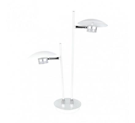 Sobremesa Ciudad Del Cabo 2l 12w 4000k Blanc/plata 52x32x15 Cm 1080 Lm Dirigible Y Orientable