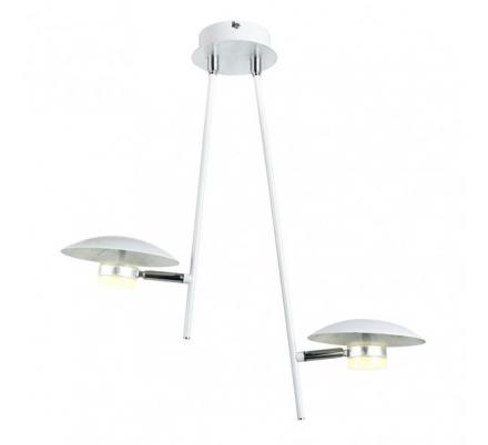 Colgante Ciudad Del Cabo 2l  12w 4000k Blanco/plata  1080 Lm 52x49x15 Cm Dirigible Y Orientable