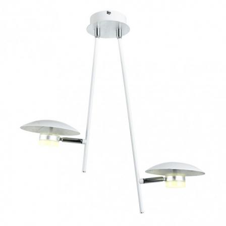 Colgante Ciudad Del Cabo 2l  12w 4000k Blanco/plata  1080 Lm 52x49x15 Cm Dirigible Y Orientable