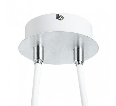 Colgante Ciudad Del Cabo 2l  12w 4000k Blanco/plata  1080 Lm 52x49x15 Cm Dirigible Y Orientable