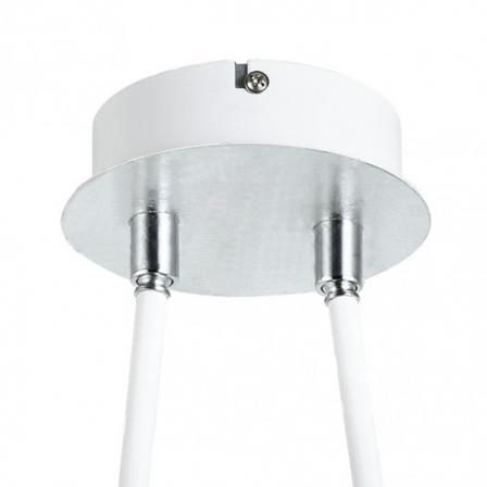 Colgante Ciudad Del Cabo 2l  12w 4000k Blanco/plata  1080 Lm 52x49x15 Cm Dirigible Y Orientable