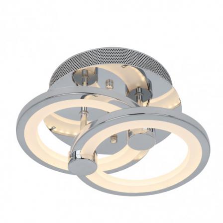 Plafon Sydney 32w 3000-4000-6500k Cromo 14x30x20 Cm 4160 Lm Regulable,memoria Y C.remoto