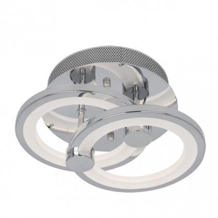 Plafon Sydney 32w 3000-4000-6500k Cromo 14x30x20 Cm 4160 Lm Regulable,memoria Y C.remoto