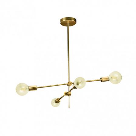 Lampara Jerusalen 4xe27 Bronce 64x71x71 Cm