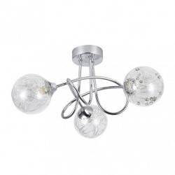 Lampara Rio De Janeiro 3xg9 Cromo 21x37x37 Cm