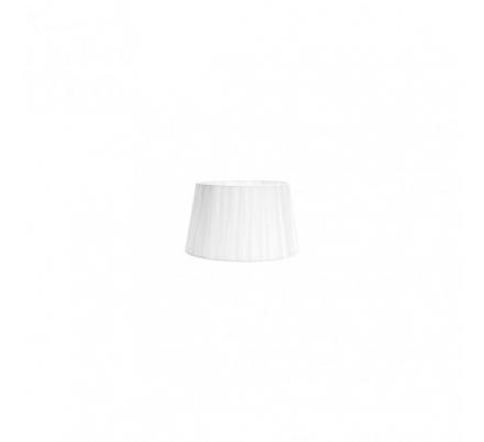 Pantalla Laura E27 Blanca 15dx12dx13h Conica Abierta