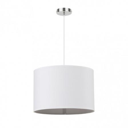 Colgante Chanza 1xe27 Cromo/blanco Regx30x30 Cm