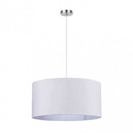 Colgante Chanza 3xe27 Cromo/blanco Regx50x50 Cm