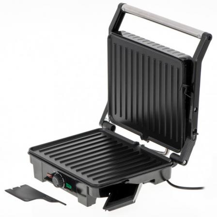 Grill Antiadherente 2800w 180º Bandeja Goteo Placa Xl 29*24 Cm Con Espatula