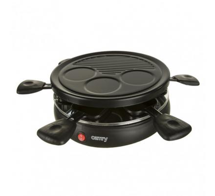 Parrilla Raclette 1200w 6 Sartenes Pequeñas Placa Extraible Antiadherente