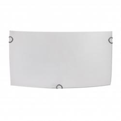 Aplique Rectangular Ayla 1xe27 Blanco 25x12,5x7 Cm