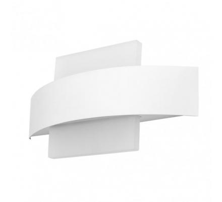 Aplique Barredor De Pared Cuad.8w 4000k Arco Blanco 630 Lm Ip20 13x24x5 Cm