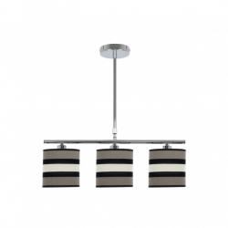 Lampara Karla 3xe14 Topo/beis Regx55x14 Cm