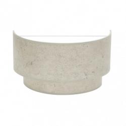 Aplique Doble Smile 1xe27 Cemento Gris 17x30x15 Cm