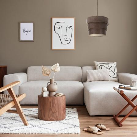 Colgante Triple Smile 3xe27 Marron/oxido Regx50x50 Cm