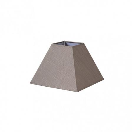 Pantalla Piramide Tenorio E27 Lino Gris 30dx13dx22h