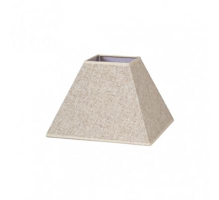Pantalla Piramide Tenorio E27 Lino Beis 35dx15dx25h