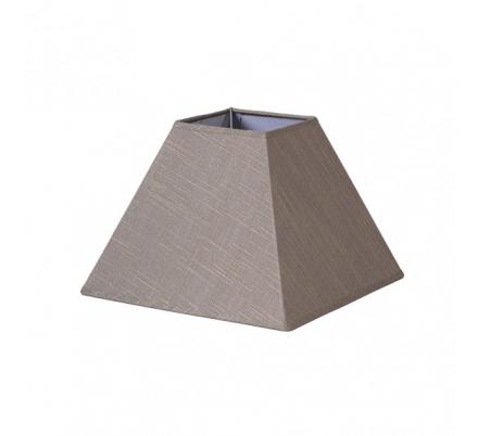 Pantalla Piramide Tenorio E27 Lino Gris 40dx18dx28h