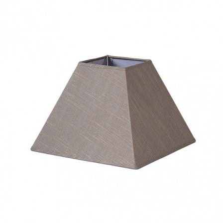 Pantalla Piramide Tenorio E27 Lino Gris 40dx18dx28h