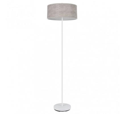 Pie Salon Jerte 1xe27  Blanco/cemento Gris 165x40x40 Cm