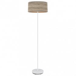 Pie Salon Jerte 1xe27  Blanco/madera Gris 165x40x40 Cm