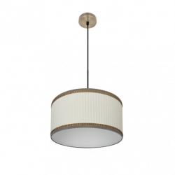 Colgante Soprano 1xe27 Cuero/beis Regx40x40 Cm