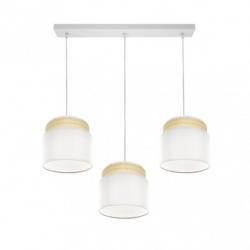 Regleta Kandy 3xe27 Natural/blanco Regx68x19 Cm