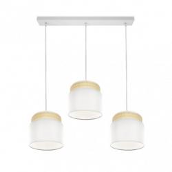 Regleta Kandy 3xe27 Natural/blanco Regx68x19 Cm