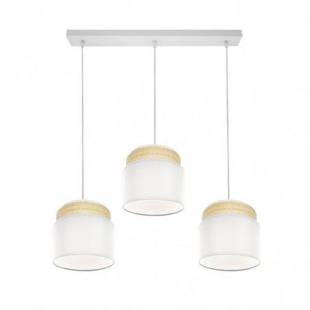 Regleta Kandy 3xe27 Natural/blanco Regx68x19 Cm