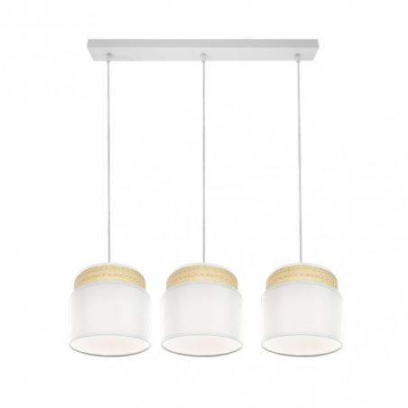 Regleta Kandy 3xe27 Natural/blanco Regx68x19 Cm