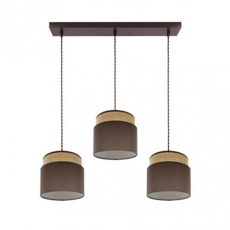 Regleta Kandy 3xe27 Natural/marron Regx68x19 Cm