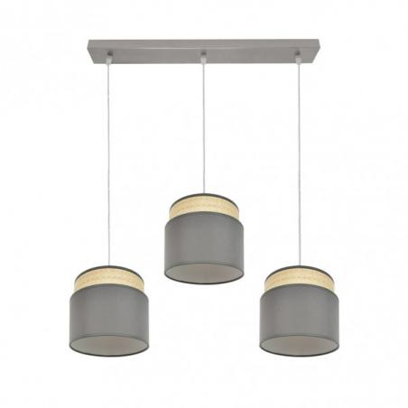 Regleta Kandy 3xe27 Natural/gris Regx68x19 Cm