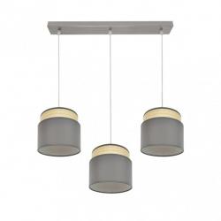 Regleta Kandy 3xe27 Natural/gris Regx68x19 Cm