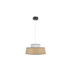 Colgante Jia 1xe27 Natural/blanco Regx40x40 cm