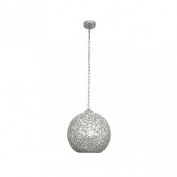 Colgante Tenor 1xe27 Cromo Mosaico Regx25x25 Cm