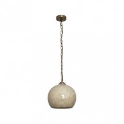 Colgante Tenor 1xe27 Cuero/ambar Mosaico Regx25x25 Cm