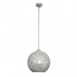 Colgante Tenor 1xe27 Cromo Mosaico Regx30x30 Cm