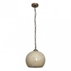 Colgante Tenor 1xe27 Cuero/Ambar Mosaico Regx30x30 Cm