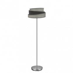 Pie Salon Hara 1xe27 Niquel/gris 162x40x40 Cm