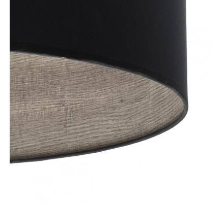 Colgante Tania 1xe27 Negro/negro-madera Gris Regx50x50 Cm