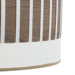 Pie Salon Ivanna 1xe27 Cuero/blanco-madera Oscura 163x40x40 Cm