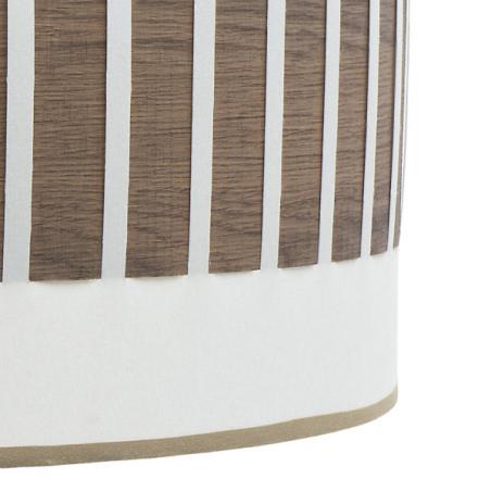 Pie Salon Ivanna 1xe27 Cuero/blanco-madera Oscura 163x40x40 Cm