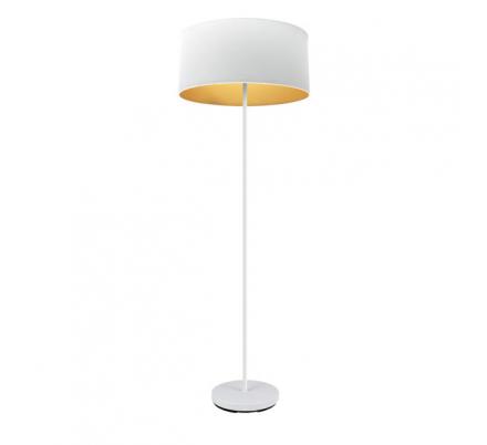 Pie Salon Anuska 1xe27 Blanco/blanco-oro 162x40x40 Cm