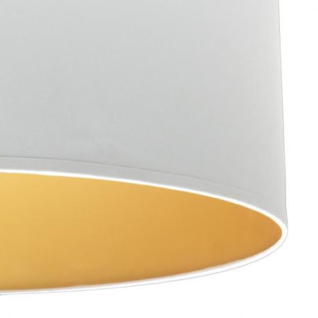 Pie Salon Anuska 1xe27 Blanco/blanco-oro 162x40x40 Cm