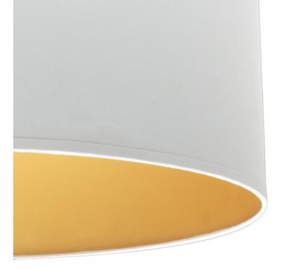 Sobremesa Anuska 1xe14 Blanco/blanco-oro 46x16x16 Cm