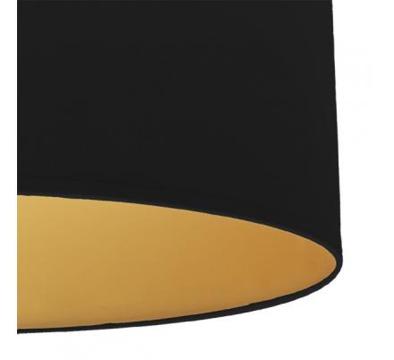 Sobremesa Anuska 1xe14 Negro/negro-oro 46x16x16 Cm